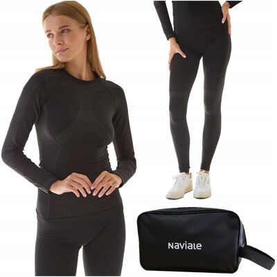 Inny producent Zestaw bielizna termoaktywna damska legginsy koszulka + prezent L Inny producent Zestaw bielizna termoaktywna damska legginsy koszulka + prezent L