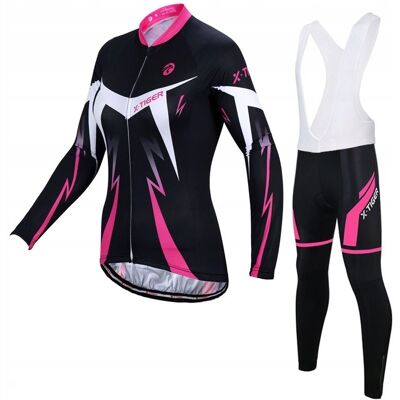X-Tiger ZESTAW ROWEROWY KOLARSKI DAMSKI ZIMOWY BLUZA LEGINSY DŁUGIE WKŁADKA SZELKI X-Tiger ZESTAW ROWEROWY KOLARSKI DAMSKI ZIMOWY BLUZA LEGINSY DŁUGIE WKŁADKA SZELKI