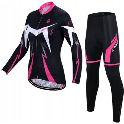 X-Tiger ZESTAW ROWEROWY KOLARSKI DAMSKI ZIMOWY BLUZA LEGINSY DŁUGIE WKŁADKA ŻEL PRO X-Tiger ZESTAW ROWEROWY KOLARSKI DAMSKI ZIMOWY BLUZA LEGINSY DŁUGIE WKŁADKA ŻEL PRO