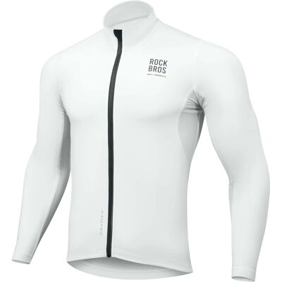 Bluza Rowerowa Rockbros Wiatroszczelna Ocieplana M - Biała Bluza Rowerowa Rockbros Wiatroszczelna Ocieplana M - Biała