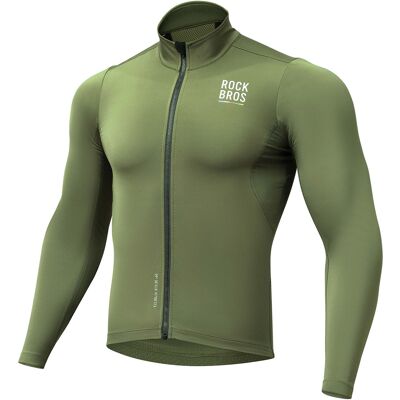 Bluza Rowerowa Rockbros Wiatroszczelna Ocieplana M - Zielona Bluza Rowerowa Rockbros Wiatroszczelna Ocieplana M - Zielona
