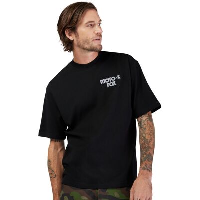 Koszulka Męska Fox Moto-X Oversized Bawełniany Czarny T-Shirt-S Koszulka Męska Fox Moto-X Oversized Bawełniany Czarny T-Shirt-S