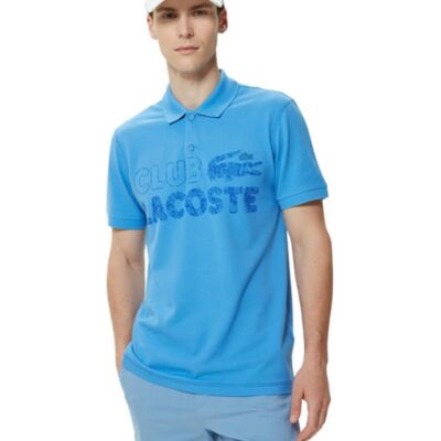 Koszulka Męska Lacoste Polówka Klasyczna Z Zapięciem Bawełniana Niebieska R. S Koszulka Męska Lacoste Polówka Klasyczna Z Zapięciem Bawełniana Niebieska R. S