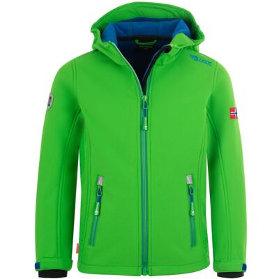 Kurtka Softshellowa Dziecięca Trollkids Kids Trollfjord Jacket Bright Green/med Blue Wiatroodporna Zielona (161-304) 110 Kurtka Softshellowa Dziecięca Trollkids Kids Trollfjord Jacket Bright Green/med Blue Wiatroodporna Zielona (161-304) 110