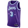 Nike Nba Los Angeles Lakers Anthony Davis City Edition 2021 Swingman Jersey Field Purple