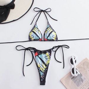Inny producent Bikini - Egzotyczny Dwuczęściowy Strój Kąpielowy z Wiązaniami - L Inny producent Bikini - Egzotyczny Dwuczęściowy Strój Kąpielowy z Wiązaniami - L