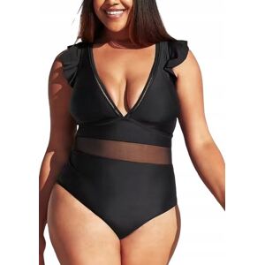 Inny producent CUPSHE CZARNY JEDNOCZĘŚCIOWY STRÓJ KĄPIELOWY PLUS SIZE Z FALBANAMI 4XL J9A Inny producent CUPSHE CZARNY JEDNOCZĘŚCIOWY STRÓJ KĄPIELOWY PLUS SIZE Z FALBANAMI 4XL J9A