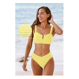 inna (Inny) CUPSHE Zestaw bikini Lemon V-Wire i majtek V-Waist inna (Inny) CUPSHE Zestaw bikini Lemon V-Wire i majtek V-Waist