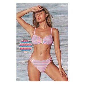 Inny producent Cupshe Zestaw Bikini W Paski Z Fiszbinami W Kształcie Litery U Inny producent Cupshe Zestaw Bikini W Paski Z Fiszbinami W Kształcie Litery U