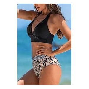 inna (Inny) CUPSHE Zwarta siateczkowa góra halternek zestaw bikini sierlijke onderkan inna (Inny) CUPSHE Zwarta siateczkowa góra halternek zestaw bikini sierlijke onderkan