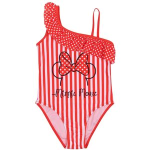 Czerwony, jednoczęściowy strój kąpielowy Myszka Minnie z falbanką DISNEY Czerwony, jednoczęściowy strój kąpielowy Myszka Minnie z falbanką DISNEY