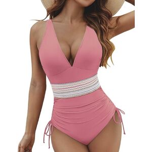 Inny producent Damski Kostium Kąpielowy Jednoczęściowy Modelujący Brzuch Push up Różowy S Inny producent Damski Kostium Kąpielowy Jednoczęściowy Modelujący Brzuch Push up Różowy S