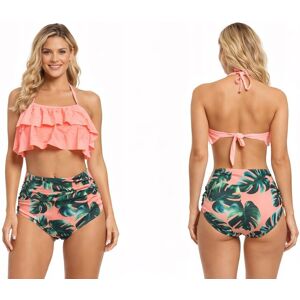 100% DAMSKI STRÓJ KĄPIELOWY BIKINI FALBANKI WYSOKI STAN LIŚCIE MODNY 100% DAMSKI STRÓJ KĄPIELOWY BIKINI FALBANKI WYSOKI STAN LIŚCIE MODNY