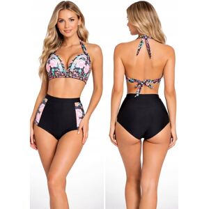 100% DAMSKI STRÓJ KĄPIELOWY BIKINI WYSOKI STAN KWIATY PUSH UP MODELUJĄCY 100% DAMSKI STRÓJ KĄPIELOWY BIKINI WYSOKI STAN KWIATY PUSH UP MODELUJĄCY
