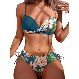 Inny producent Damski Strój Kąpielowy Dwuczęściowy Kostium Bikini Damskie Push-up S Inny producent Damski Strój Kąpielowy Dwuczęściowy Kostium Bikini Damskie Push-up S