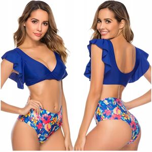 Inny producent Modelujący Strój Kąpielowy Dwuczęściowy, Wysoki Stan Z Falbanką, Rozmiar M Inny producent Modelujący Strój Kąpielowy Dwuczęściowy, Wysoki Stan Z Falbanką, Rozmiar M