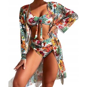 inna (Inny) Modny Strój Kąpielowy Bikini Z Pareo Kwiaty Tropikalne Kwiatki L inna (Inny) Modny Strój Kąpielowy Bikini Z Pareo Kwiaty Tropikalne Kwiatki L