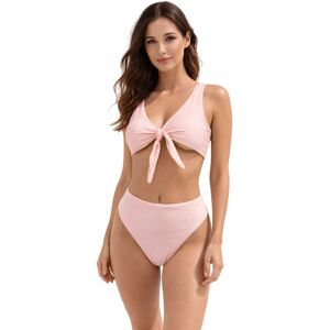 100% RÓŻOWY DAMSKI STRÓJ KĄPIELOWY DWUCZĘŚCIOWY BIKINI WYSOKI STAN WIĄZANY 100% RÓŻOWY DAMSKI STRÓJ KĄPIELOWY DWUCZĘŚCIOWY BIKINI WYSOKI STAN WIĄZANY