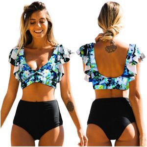 Inny producent Strój kąpielowy bikini boho push up falbanka wysoki stan damski S Inny producent Strój kąpielowy bikini boho push up falbanka wysoki stan damski S