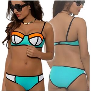 Zolta Strój kąpielowy bikini dwuczęściowy usztywniany modelujący damski L Zolta Strój kąpielowy bikini dwuczęściowy usztywniany modelujący damski L