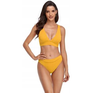 inna (Inny) STRÓJ KĄPIELOWY BIKINI SPORTOWY ŻÓŁTY MODNY GŁADKI SEKSOWNY M inna (Inny) STRÓJ KĄPIELOWY BIKINI SPORTOWY ŻÓŁTY MODNY GŁADKI SEKSOWNY M