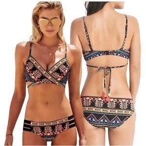 Inny producent Strój kąpielowy boho bikini brazyliany push up komplet damski XL Inny producent Strój kąpielowy boho bikini brazyliany push up komplet damski XL