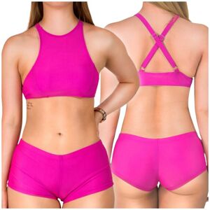 Zolta Strój Kąpielowy Damski Bikini, Ze Spodenkami I Szortami, Różowy, Rozmiar M Zolta Strój Kąpielowy Damski Bikini, Ze Spodenkami I Szortami, Różowy, Rozmiar M