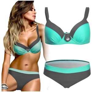 Zolta Strój Kąpielowy Damski Dwuczęściowy Bikini Push Up, Na Plażę I Basen, Rozmiar L Zolta Strój Kąpielowy Damski Dwuczęściowy Bikini Push Up, Na Plażę I Basen, Rozmiar L