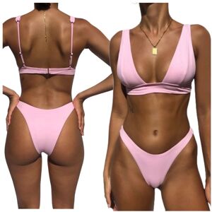 Zolta Strój kąpielowy dwuczęściowy bikini brazylijskie różowe kostium M Zolta Strój kąpielowy dwuczęściowy bikini brazylijskie różowe kostium M