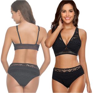 Zolta Strój Kąpielowy Dwuczęściowy Bikini, Czarny Modelujący Komplet, Rozmiar L Zolta Strój Kąpielowy Dwuczęściowy Bikini, Czarny Modelujący Komplet, Rozmiar L