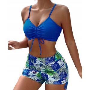 SNM Strój Kąpielowy Dwuczęściowy Kostium Wysoki Stan Bikini Spodenki Boho Xl SNM Strój Kąpielowy Dwuczęściowy Kostium Wysoki Stan Bikini Spodenki Boho Xl