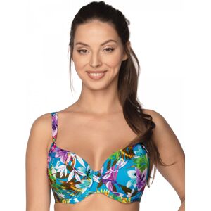 GAIA Strój kąpielowy góra biustonosz full cup Bahama 021 niebieski kwiaty 100D GAIA Strój kąpielowy góra biustonosz full cup Bahama 021 niebieski kwiaty 100D