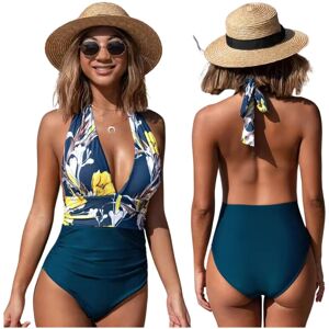 Zolta Strój Kąpielowy Jednoczęściowy Boho, W Kwiaty, Modelujący, Rozmiar XL Zolta Strój Kąpielowy Jednoczęściowy Boho, W Kwiaty, Modelujący, Rozmiar XL