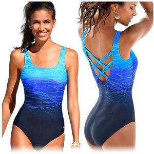 Zolta Strój kąpielowy jednoczęściowy monokini boho niebieski XXL Zolta Strój kąpielowy jednoczęściowy monokini boho niebieski XXL