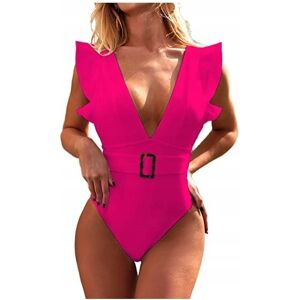 Inny producent Strój Kąpielowy Jednoczęściowy V-Neck Różowy S Inny producent Strój Kąpielowy Jednoczęściowy V-Neck Różowy S