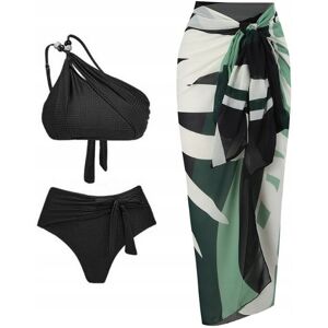 Inny producent Stylowy Zestaw Kąpielowy Bikini Z Wysokim Stanem I Chustą Zielony Xl Inny producent Stylowy Zestaw Kąpielowy Bikini Z Wysokim Stanem I Chustą Zielony Xl