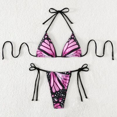 Inny producent Bikini - Egzotyczny Dwuczęściowy Strój Kąpielowy z Wiązaniami - L Inny producent Bikini - Egzotyczny Dwuczęściowy Strój Kąpielowy z Wiązaniami - L