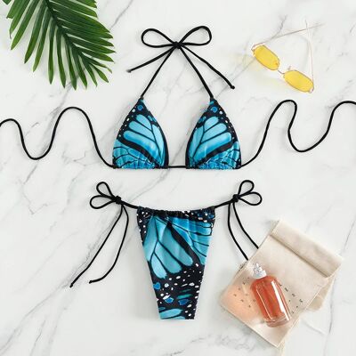Inny producent Bikini - Egzotyczny Dwuczęściowy Strój Kąpielowy z Wiązaniami - M Inny producent Bikini - Egzotyczny Dwuczęściowy Strój Kąpielowy z Wiązaniami - M