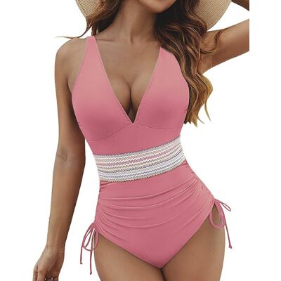 Inny producent Damski Kostium Kąpielowy Jednoczęściowy Modelujący Brzuch Push up Różowy S Inny producent Damski Kostium Kąpielowy Jednoczęściowy Modelujący Brzuch Push up Różowy S