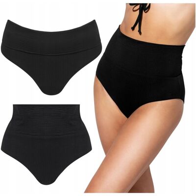 Inny producent Dół od bikini czarny majtki kąpielowe z wysokim stanem Verde Veronica 3XL Inny producent Dół od bikini czarny majtki kąpielowe z wysokim stanem Verde Veronica 3XL