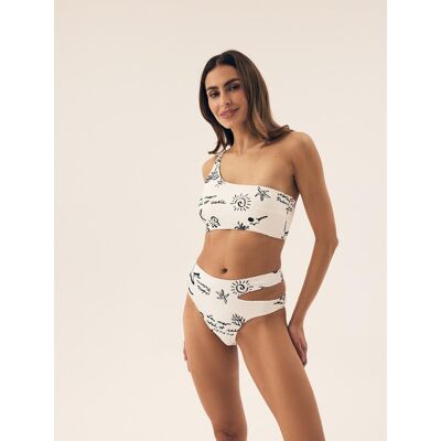 Dół od bikini z wysokim stanem Firenze Esotiq kremowy XL Dół od bikini z wysokim stanem Firenze Esotiq kremowy XL