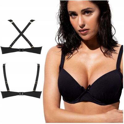 Inny producent Góra od stroju kapielowego bikini czarne usztywniane Verde Veronica 75D Inny producent Góra od stroju kapielowego bikini czarne usztywniane Verde Veronica 75D