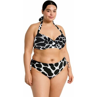 Góra Od Stroju Kąpielowego Top Plus Size Czarno Biały Captain Mike 56 Góra Od Stroju Kąpielowego Top Plus Size Czarno Biały Captain Mike 56