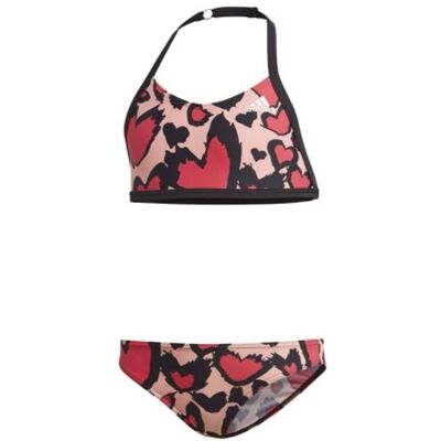 Strój kąpielowy Adidas dziewczęcy Heart Graphic Bikini Strój kąpielowy Adidas dziewczęcy Heart Graphic Bikini