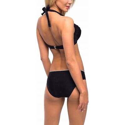 Inny producent Stroj Kapielowy Bikini Damskie Czarne R. 38 Push-Up Wiązanie Inny producent Stroj Kapielowy Bikini Damskie Czarne R. 38 Push-Up Wiązanie