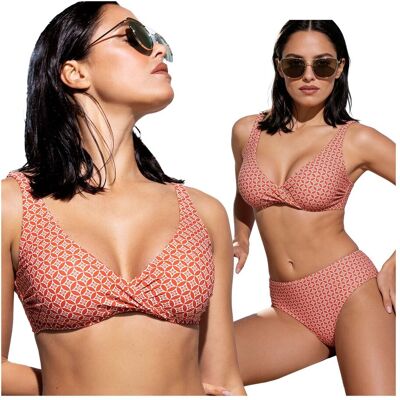 Inny producent Strój kąpielowy dwuczęściowy bikini bez fiszbin 75C Verde Veronica Inny producent Strój kąpielowy dwuczęściowy bikini bez fiszbin 75C Verde Veronica
