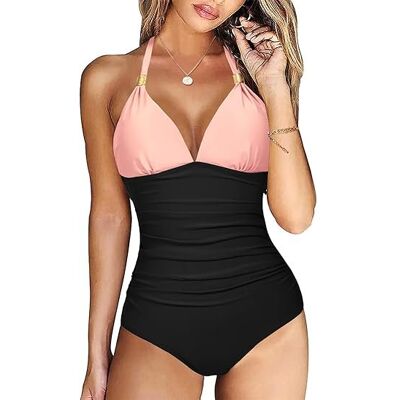 Inny producent Strój kąpielowy jednoczęściowy damski modelujący brzuch rozmiar S czarny Inny producent Strój kąpielowy jednoczęściowy damski modelujący brzuch rozmiar S czarny