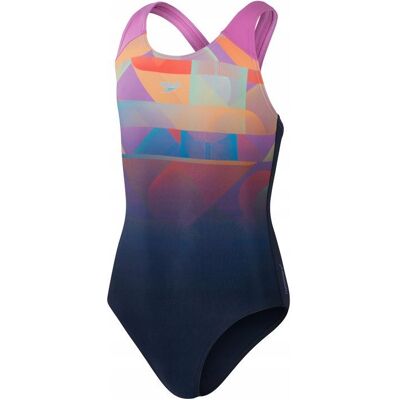 Strój kąpielowy jednoczęściowy dziewczęcy na basen Speedo Digital 116cm Strój kąpielowy jednoczęściowy dziewczęcy na basen Speedo Digital 116cm
