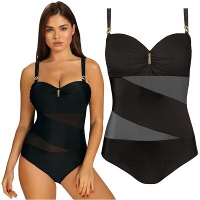 Strój kąpielowy jednoczęściowy usztywniany SELF 8030 Glamour 48E 4XL 95E Strój kąpielowy jednoczęściowy usztywniany SELF 8030 Glamour 48E 4XL 95E