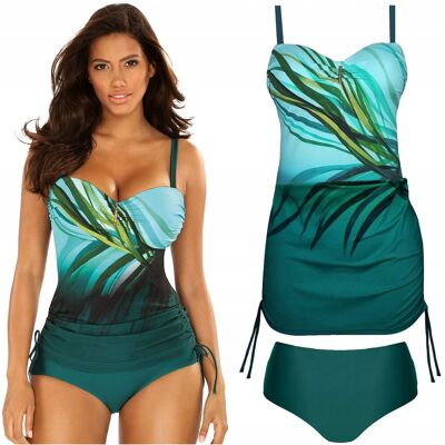 Tankini Strój kąpielowy dwuczęściowy SELF 8050 Madagascar 48C 4XL 95C Tankini Strój kąpielowy dwuczęściowy SELF 8050 Madagascar 48C 4XL 95C